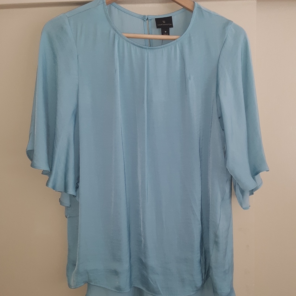 Light blue blouse
